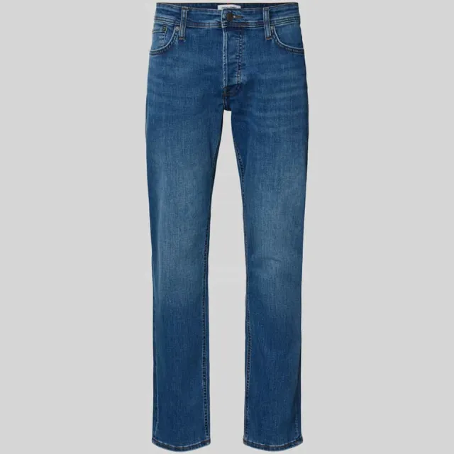 Jack & Jones JEANS INTELLIGENCE tapered jeans - dark blue denim, foto 2