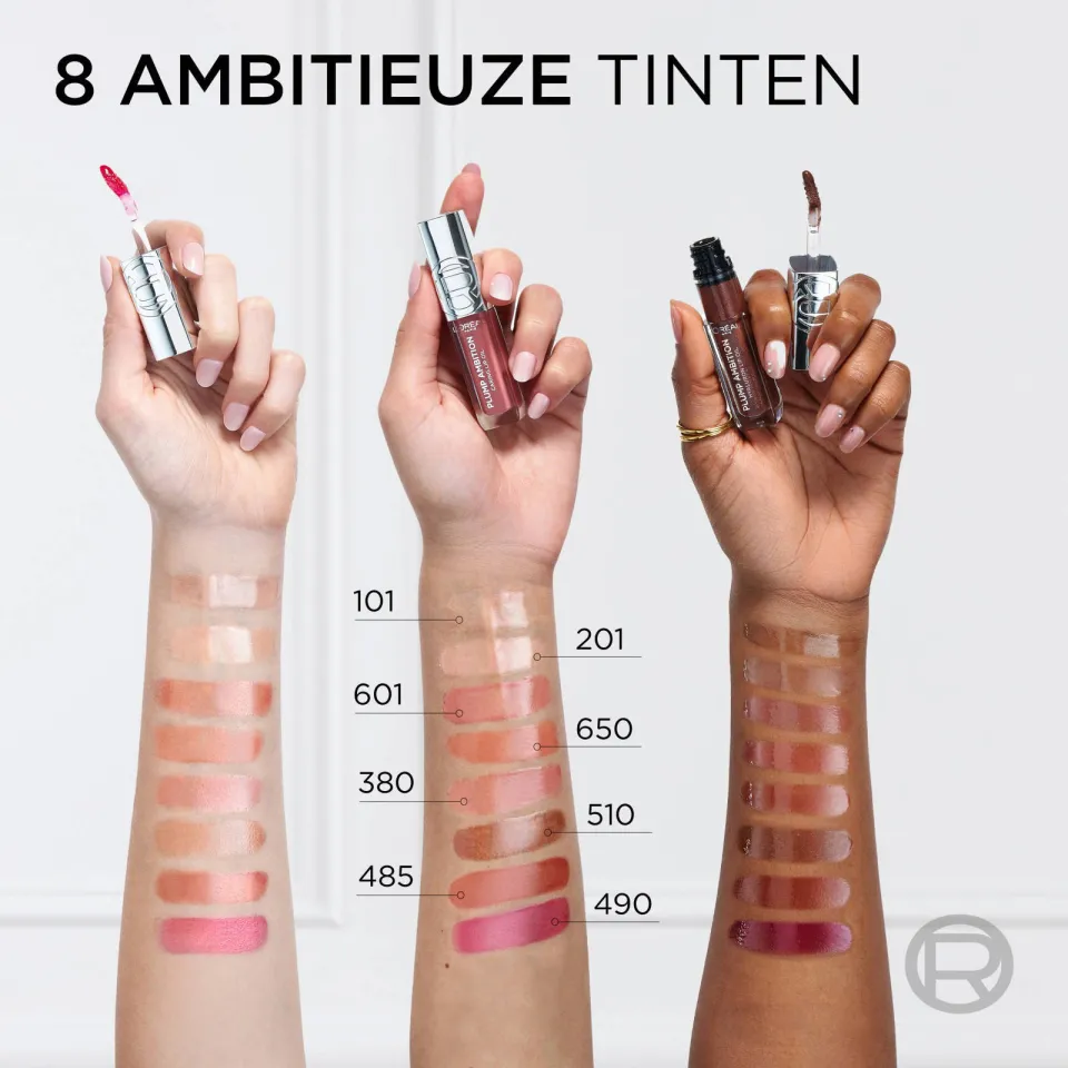 L'oréal Plump Ambition Hyaluron Lip Oil lipgloss 380 Rouge In Love rood, foto 4