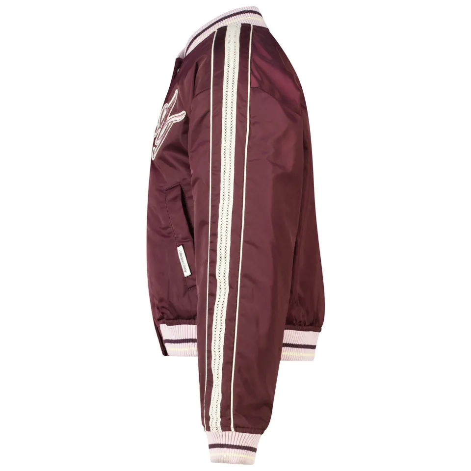 America Today baseball jacket bordeauxrood, foto 4