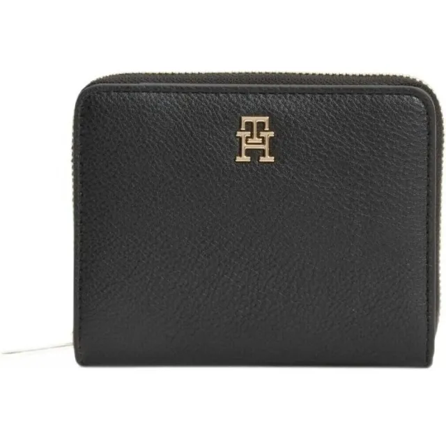 Tommy Hilfiger Portemonnee Tommy Hilfiger Aw0aw18475 Th Icon Zwart