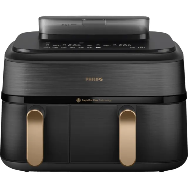 Philips Airfryer 5000 Series Dual Basket NA552/00 grijs