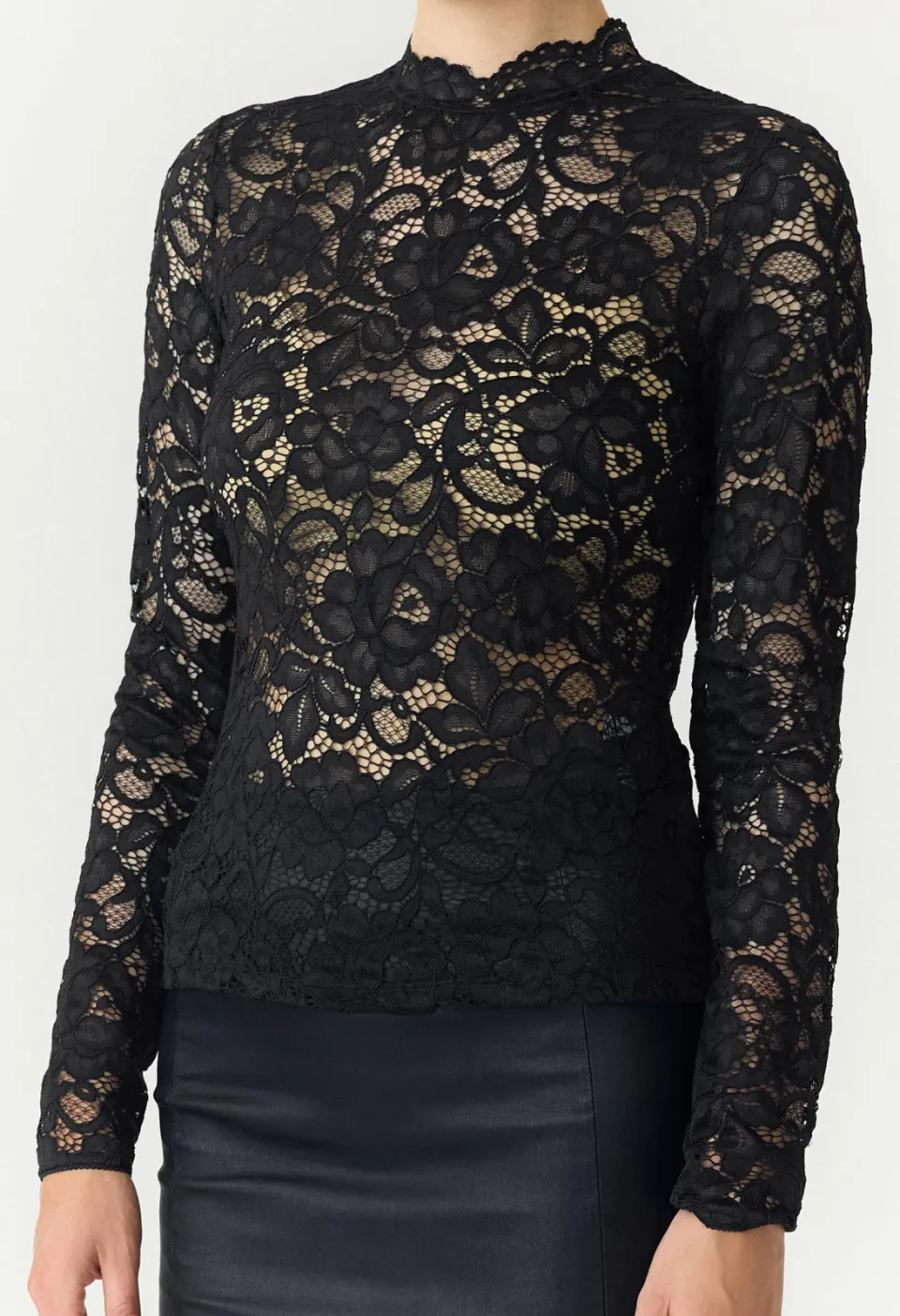 Yas Yaslacey lace top zwart, foto 6