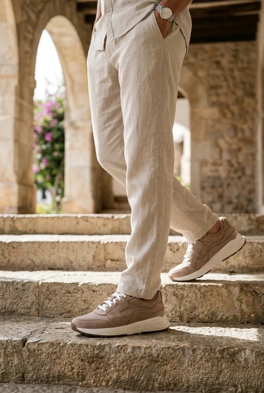 Xsensible Golden Gate Stretchwalker sneakers taupe, foto 6