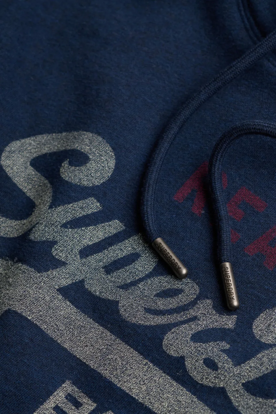 Superdry relaxed fit hoodie met logo - blauw, foto 7