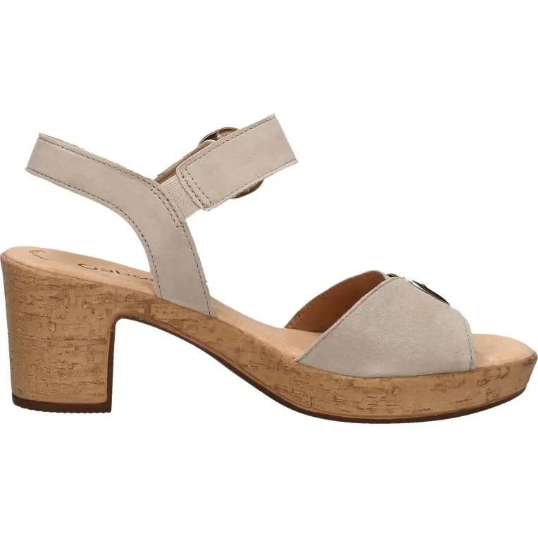 Gabor sandalen met hak beige