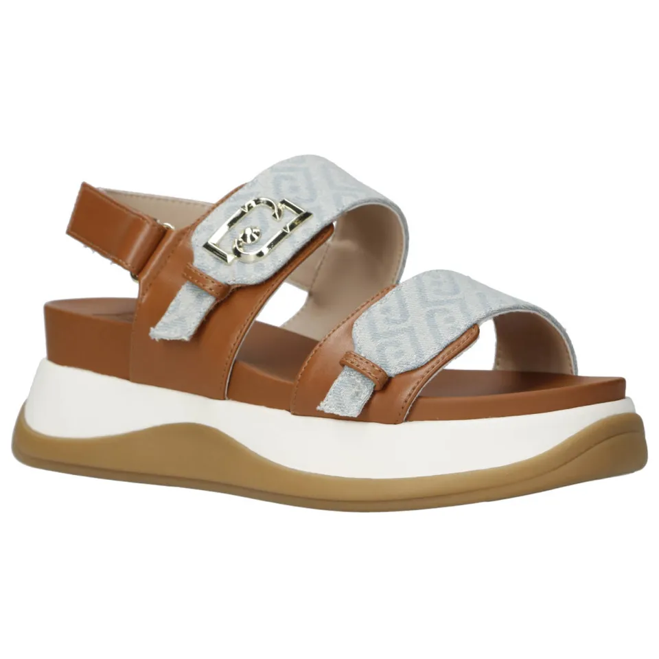Liu Jo FIiona 02 sandalen cognac/blauw, foto 5