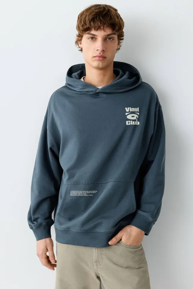 Mango TEEN sweater met print - donkerblauw