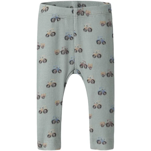 NAME IT BABY gebreide broek groen