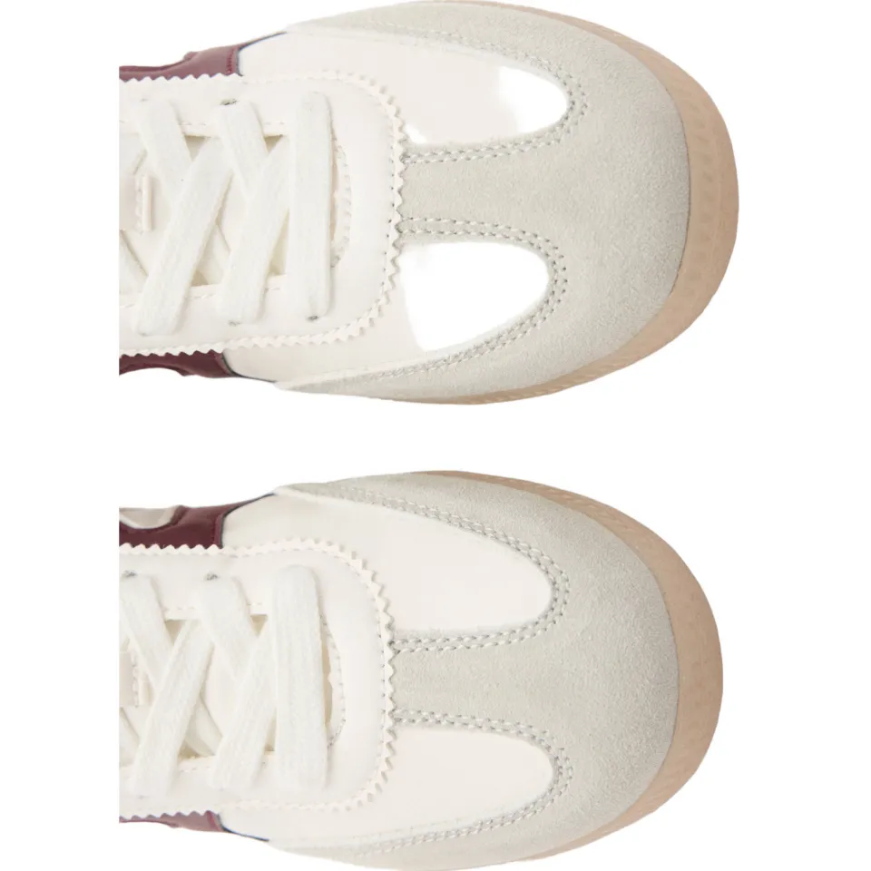 Mango Kids sneakers - beige/donkerrood, foto 6