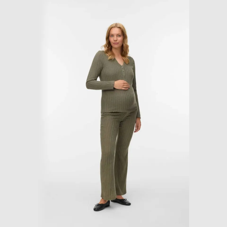 Mamalicious MLFelizia zwangerschaps longsleeve groen