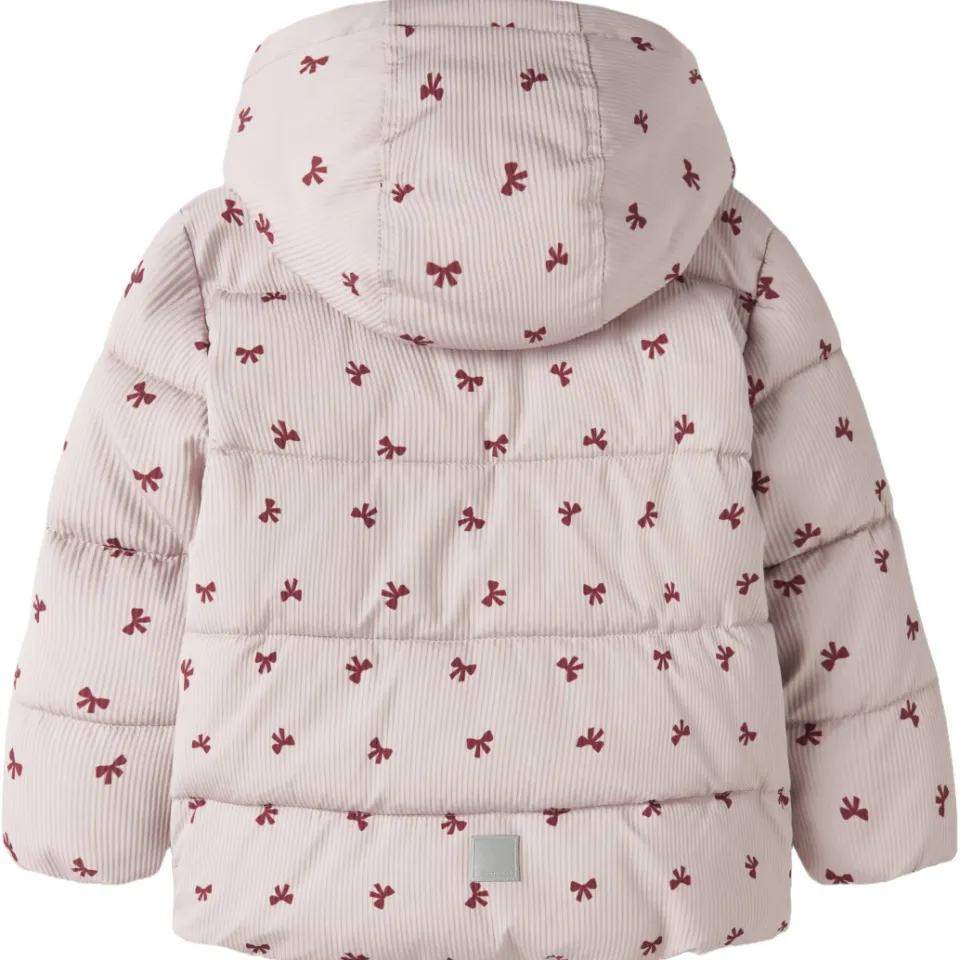 NAME IT MINI winterjas roze met print, foto 2