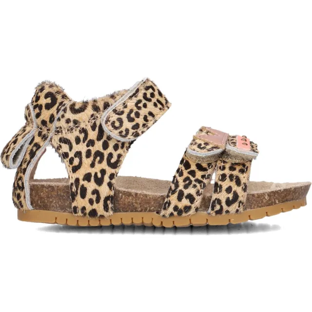 Shoesme Sandaal KL260030-E bruin Beige/zwart