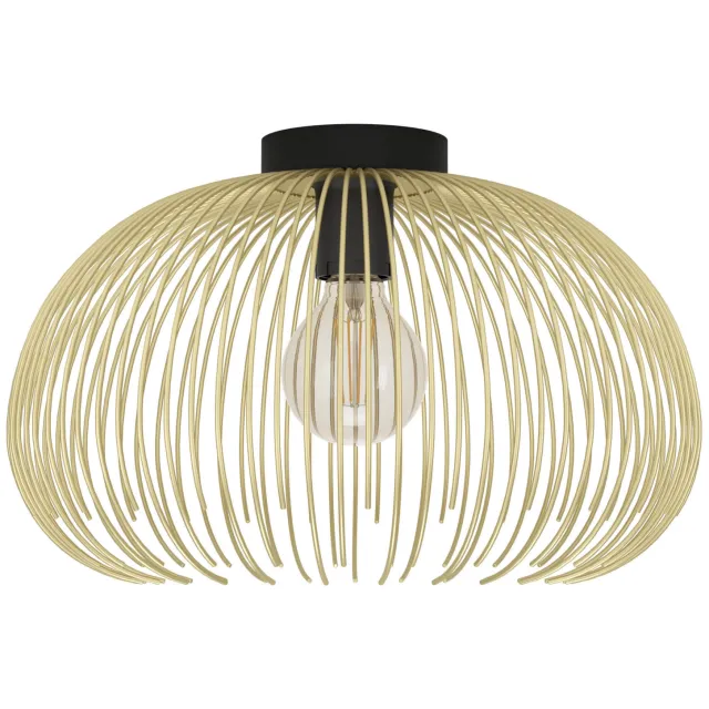 EGLO Venezuela Plafondlamp - E27 - ؠ38.5 cm - Goud|Zwart Zwart;Goud;