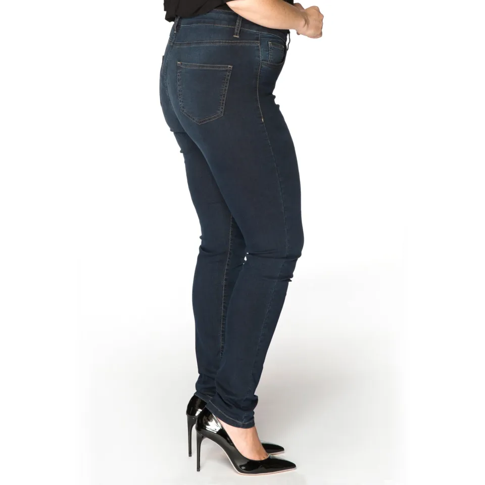 Yoek high waist shaping skinny jeans dark denim, foto 7