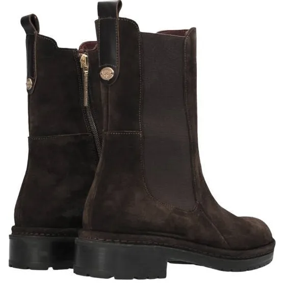 Fred de la Bretoniere Yael leren chelsea boots met profielzool - donkerbruin, foto 4