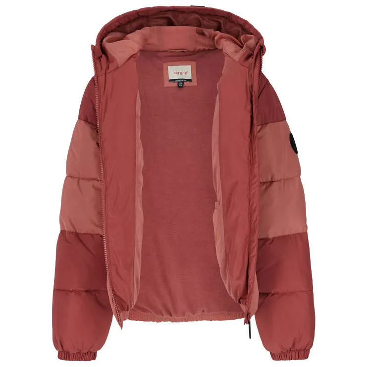 Retour Jeans gewatteerde winterjas steenrood steenrood/koraalroze, foto 4