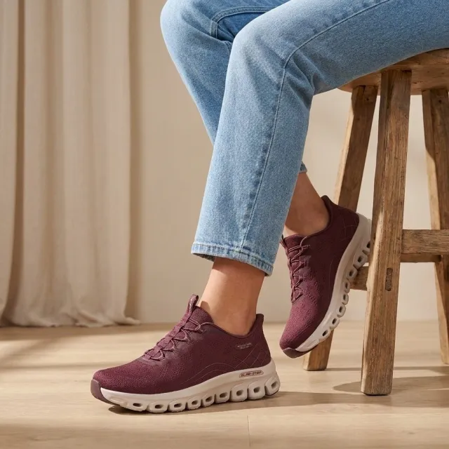 Skechers Glide-Step Elevate instappers bordeaux, foto 6