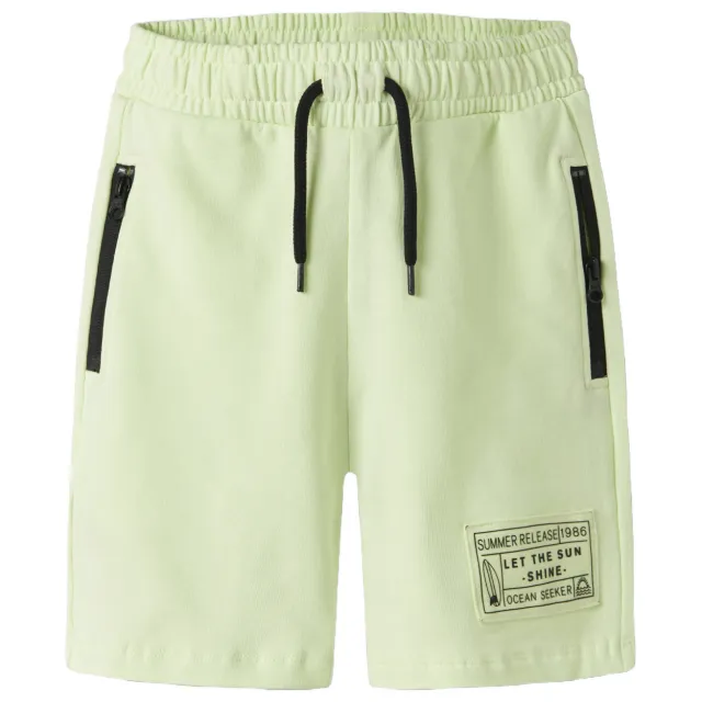 NAME IT regular sweatshort limegroen Zacht limegroen