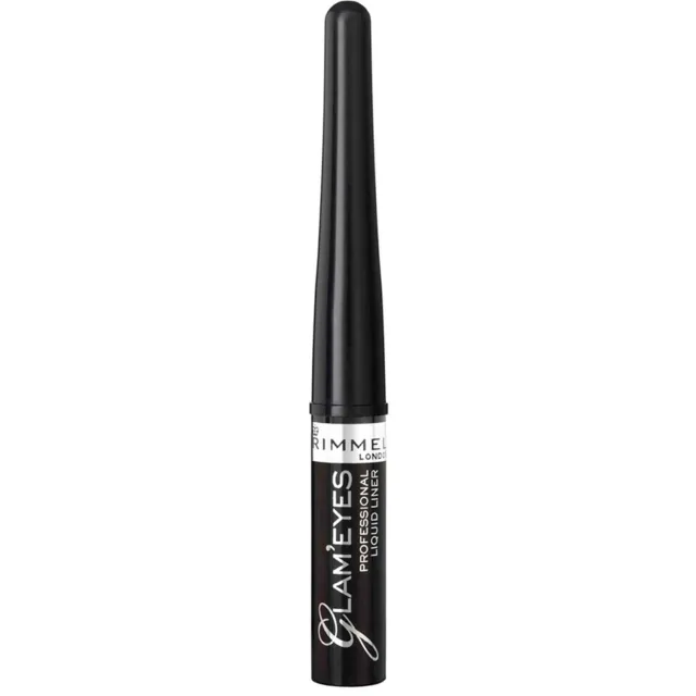 Rimmel London Glam'Eyes liquid eyeliner 001 Black Glamour