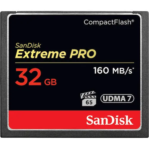 SanDisk Extreme Pro 32GB CompactFlash geheugenkaart, foto 2