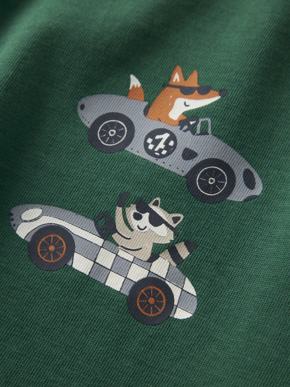 NAME IT MINI rechtvallende longsleeve met print groen, foto 4