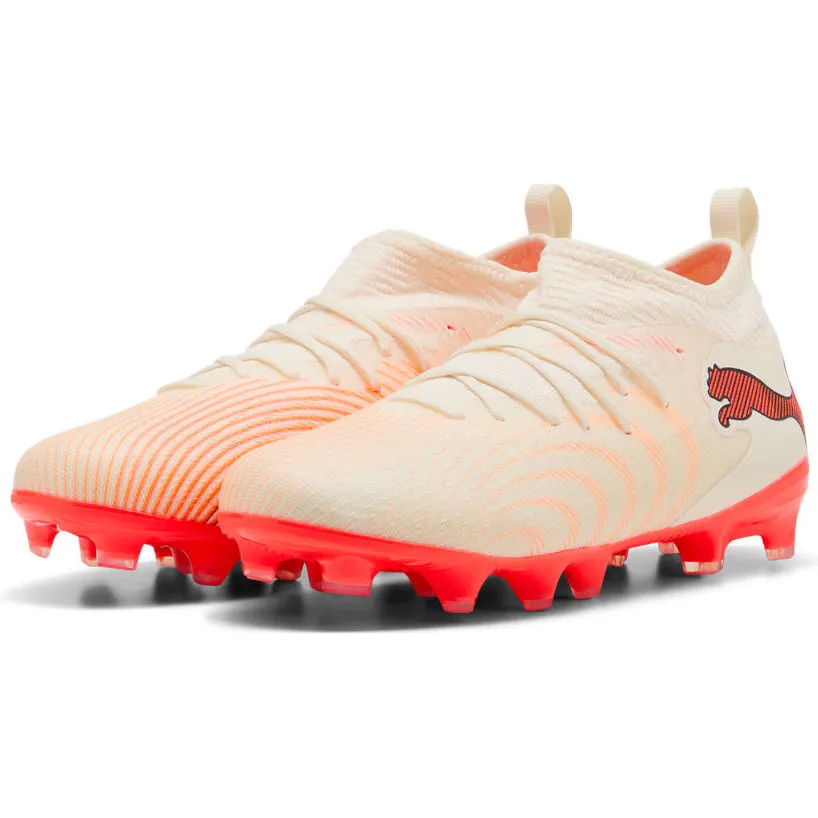 Puma Future 9 Match junior imitatieleren voetbalschoenen - beige/rood, foto 5