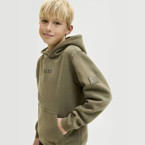 Jack & Jones JUNIOR hoodie groen, foto 3