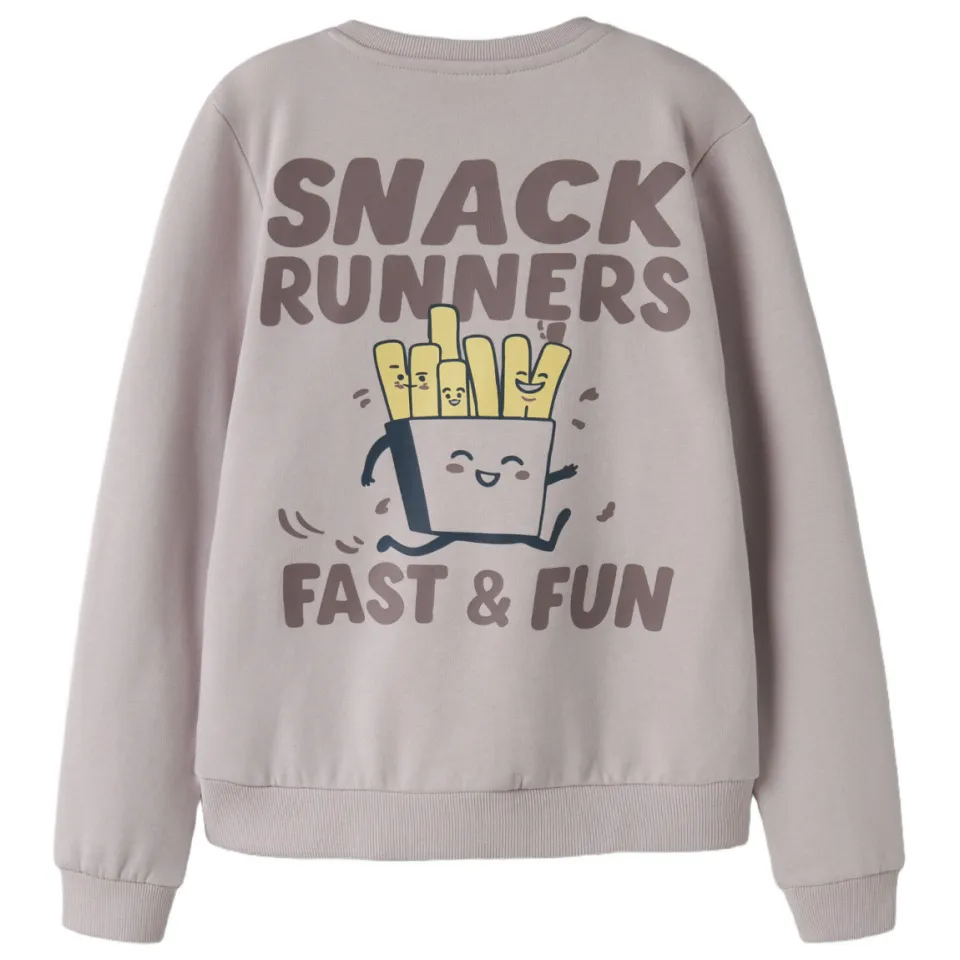 GUPPY MINI sweater met backprint - lila, foto 3