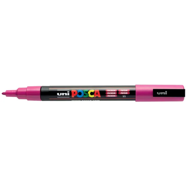 Posca marker met conische punt schrijfdikte fijn fuchsia