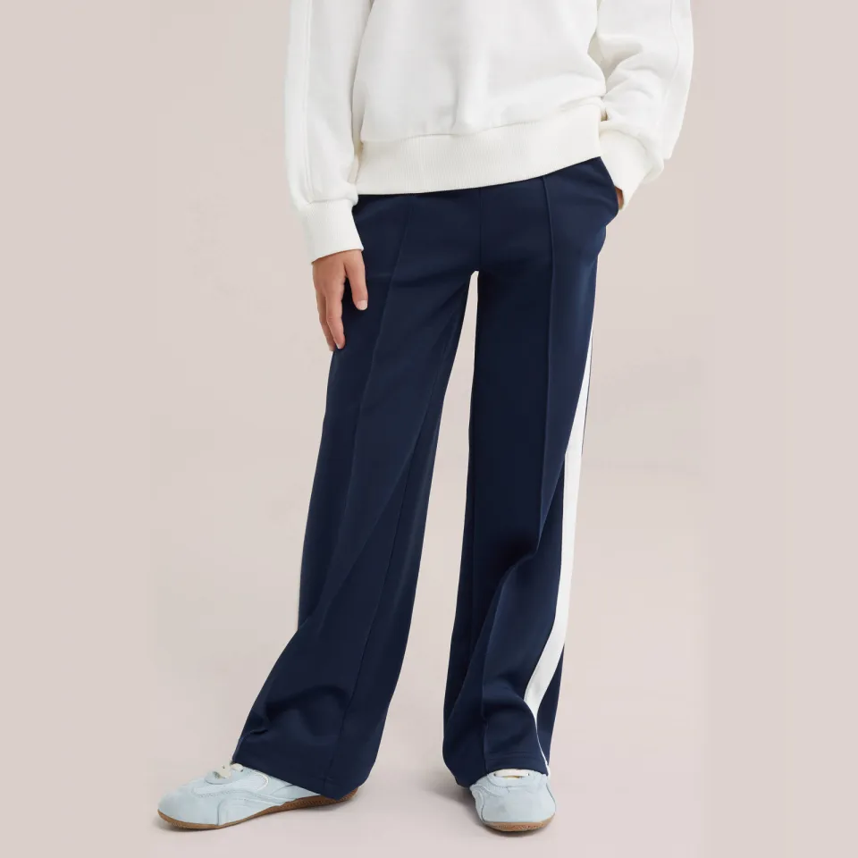 WE Fashion loose fit joggingbroek marineblauw, foto 3