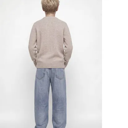 Jack & Jones JUNIOR gebreide trui met wol - beige, foto 4