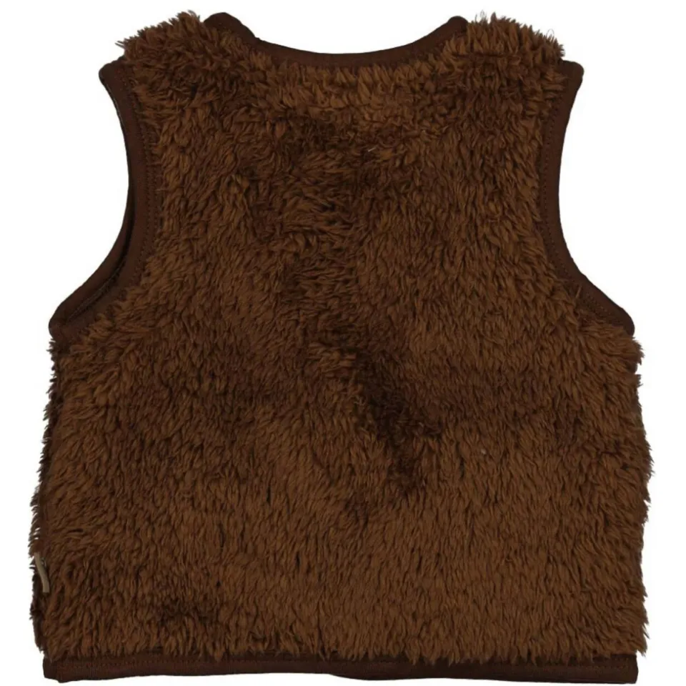 BESS teddy gilet bruin, foto 3