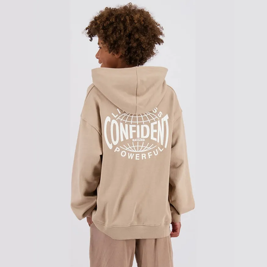 Raizzed hoodie met backprint - bruin, foto 5