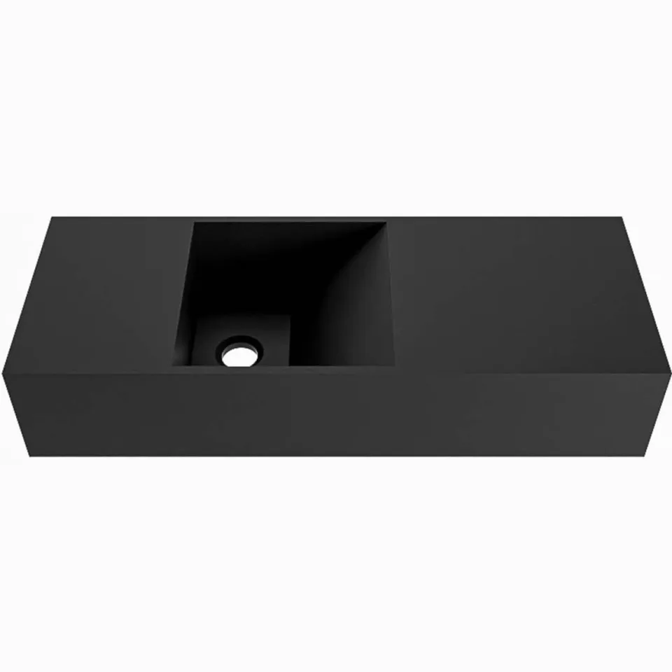 Mondiaz Fontein Mondiaz Tyne 60 cm Solid Surface Positie Links Zonder Kraangat Urban