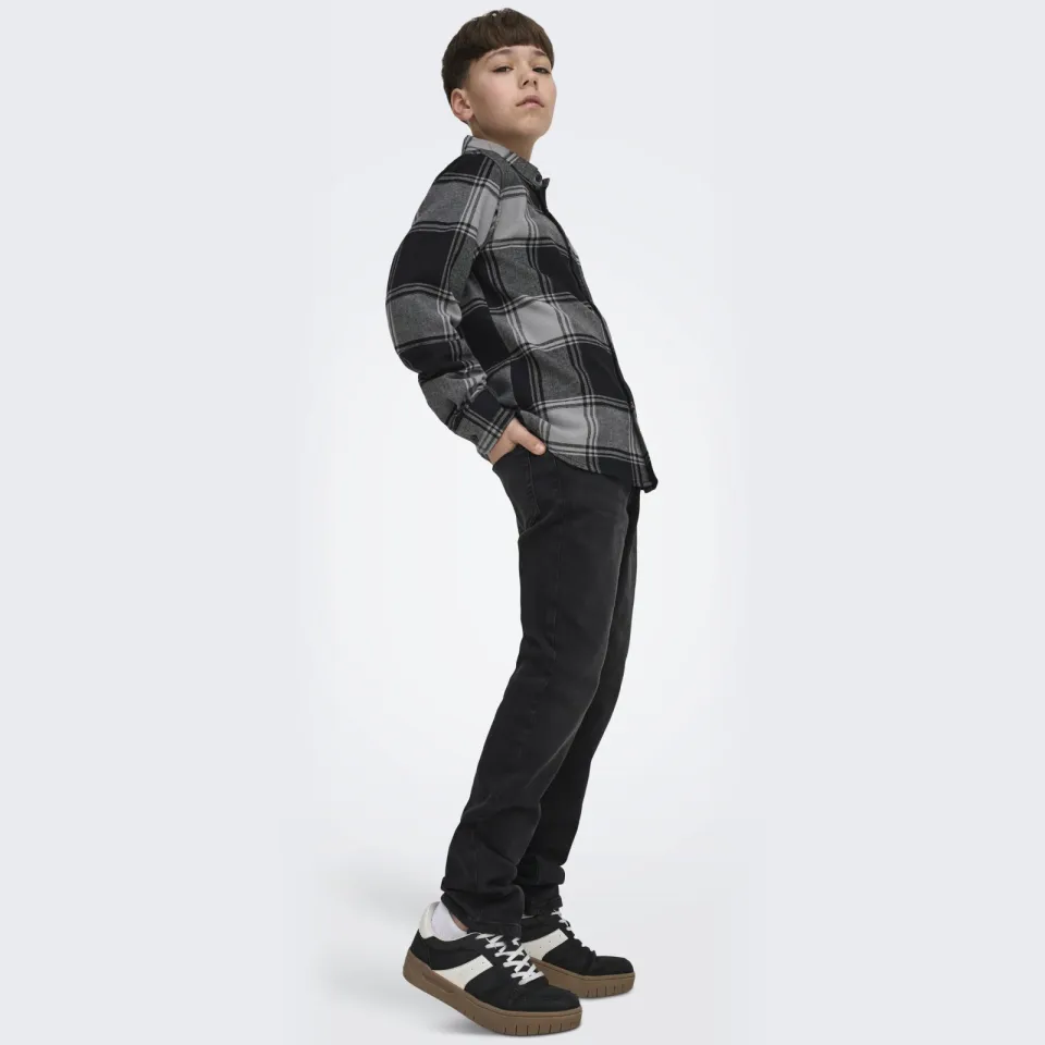 Only & Sons JUNIOR slim fit jeans black denim Washed black