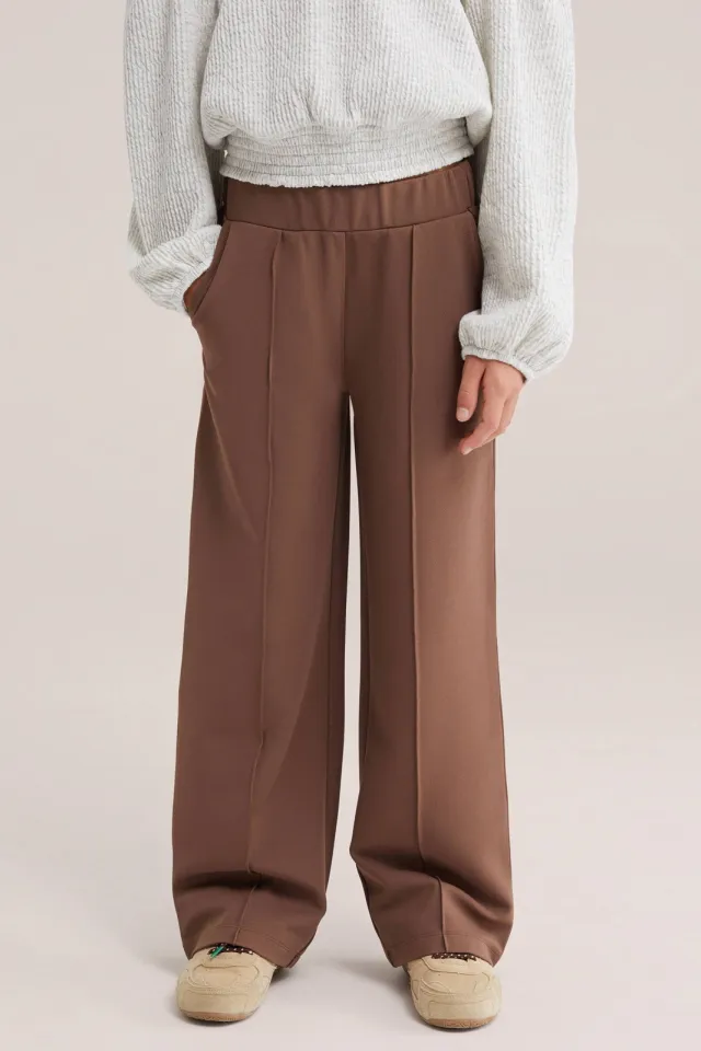 WE Fashion loose fit pantalon bruin, foto 3