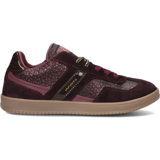 Hip leren sneakers bordeaux, foto 3