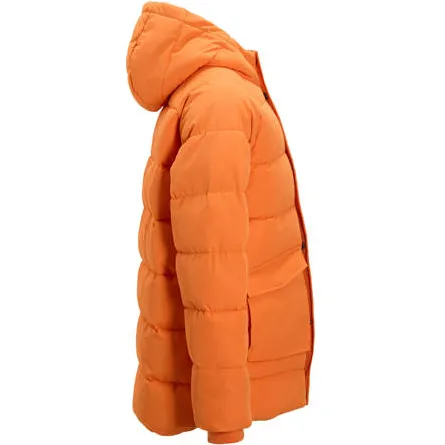 Anytime gewatteerde jas met capuchon oranje, foto 3
