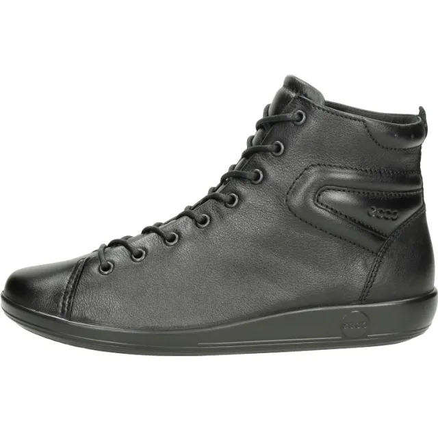 Ecco Soft 2.0 hoge sneaker zwart, foto 2
