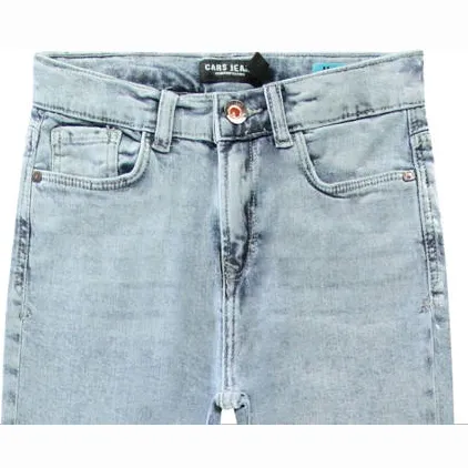 Cars loose fit jeans Maxwel bleached used light blue denim, foto 4