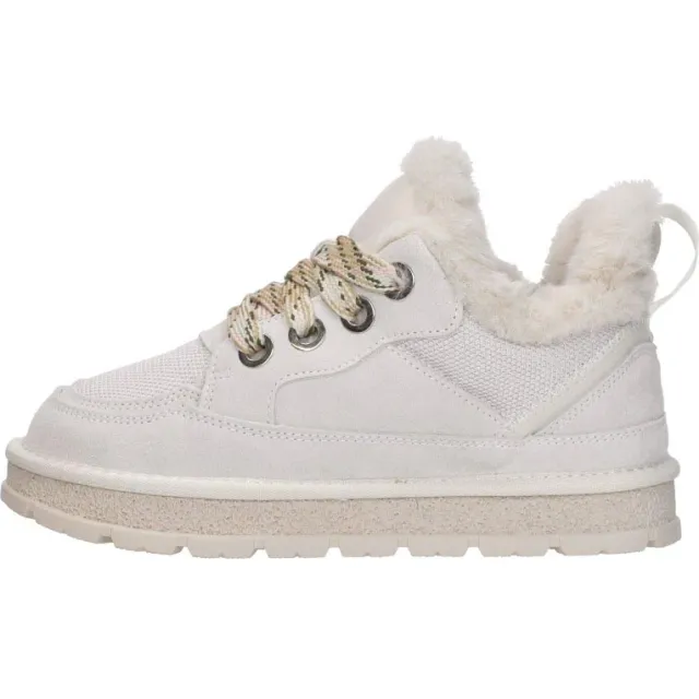 Shoecolate lage veterschoenen gebroken wit, foto 2