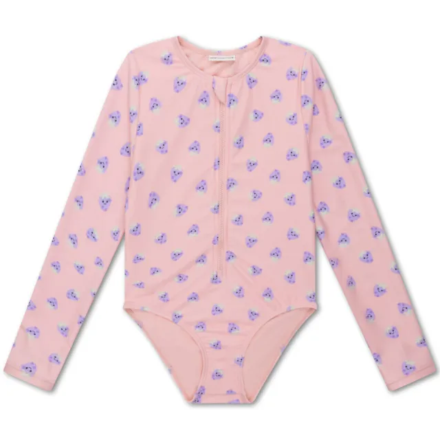 Swim Essentials UV badpak met all over print roze
