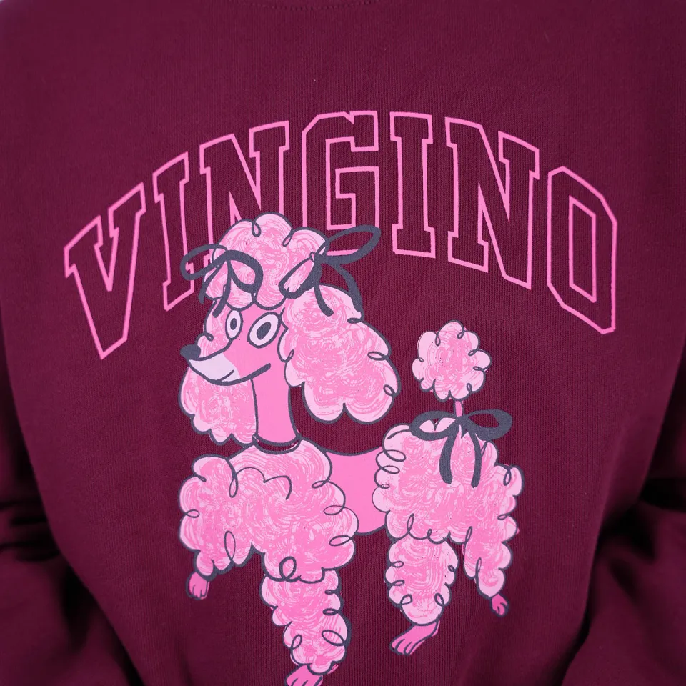 Vingino sweater met logo - donkerrood, foto 7