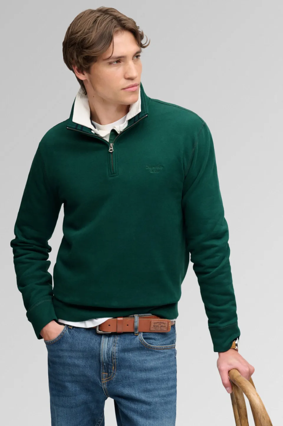 Superdry relaxed fit sweater - groen, foto 5