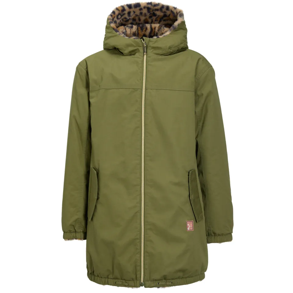 Me & My Monkey reversible lange jas groen, foto 2