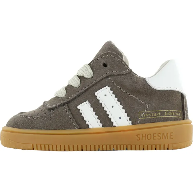 Shoesme suède sneakers - grijsbruin, foto 2