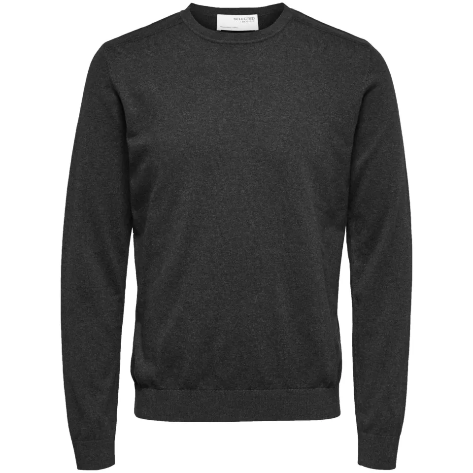 Selected pullover fijn gebreid antraciet, foto 2