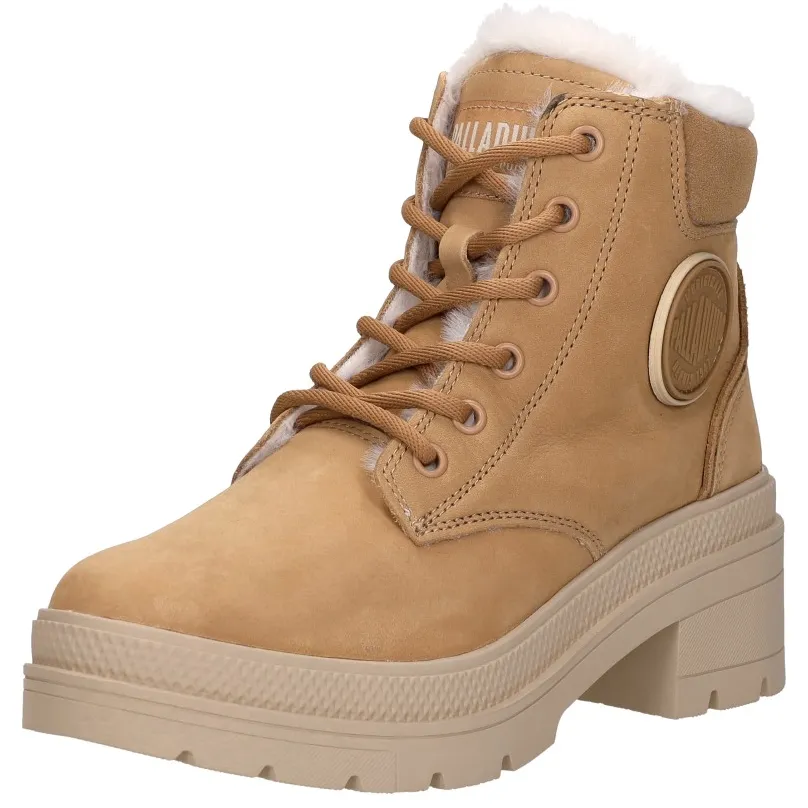 Palladium Pallarise NBK enkellaarzen cognac, foto 3
