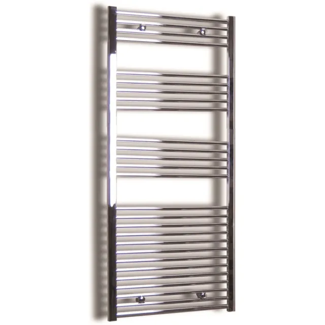 Sanicare Elektrische Design Radiator Sanicare Plug & Play 172x45 cm Chroom 920 Watt Met Chroom Thermostaat Links