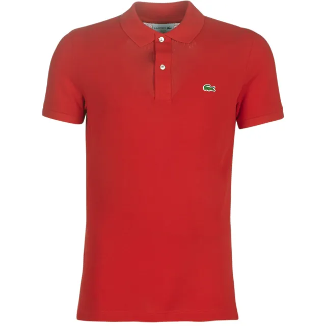Lacoste Polo Shirt Korte Mouw Lacoste PH4012 SLIM rood